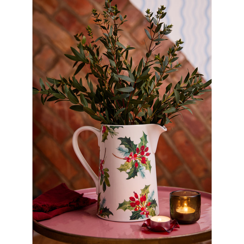 Botanic Garden Christmas Holly Bella Jug