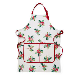 Botanic Garden Christmas Holly Apron