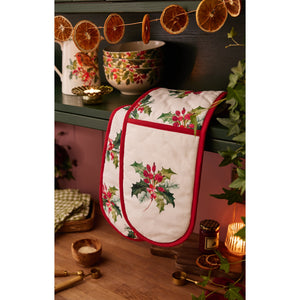 Botanic Garden Christmas Holly Double Oven Glove