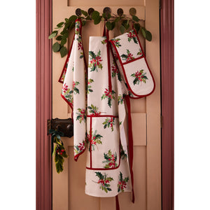 Botanic Garden Christmas Holly Double Oven Glove
