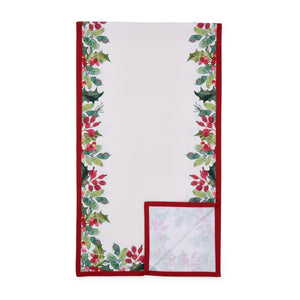 Botanic Garden Christmas Holly Table Runner