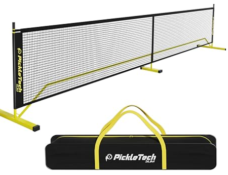 4.0 Slim Version Portable Pickleball Nets Outdoor Game 22 FT Pickleball Net-USAPA Regulation Size-Pickle Ball Net System with Carrying Bag for Driveway