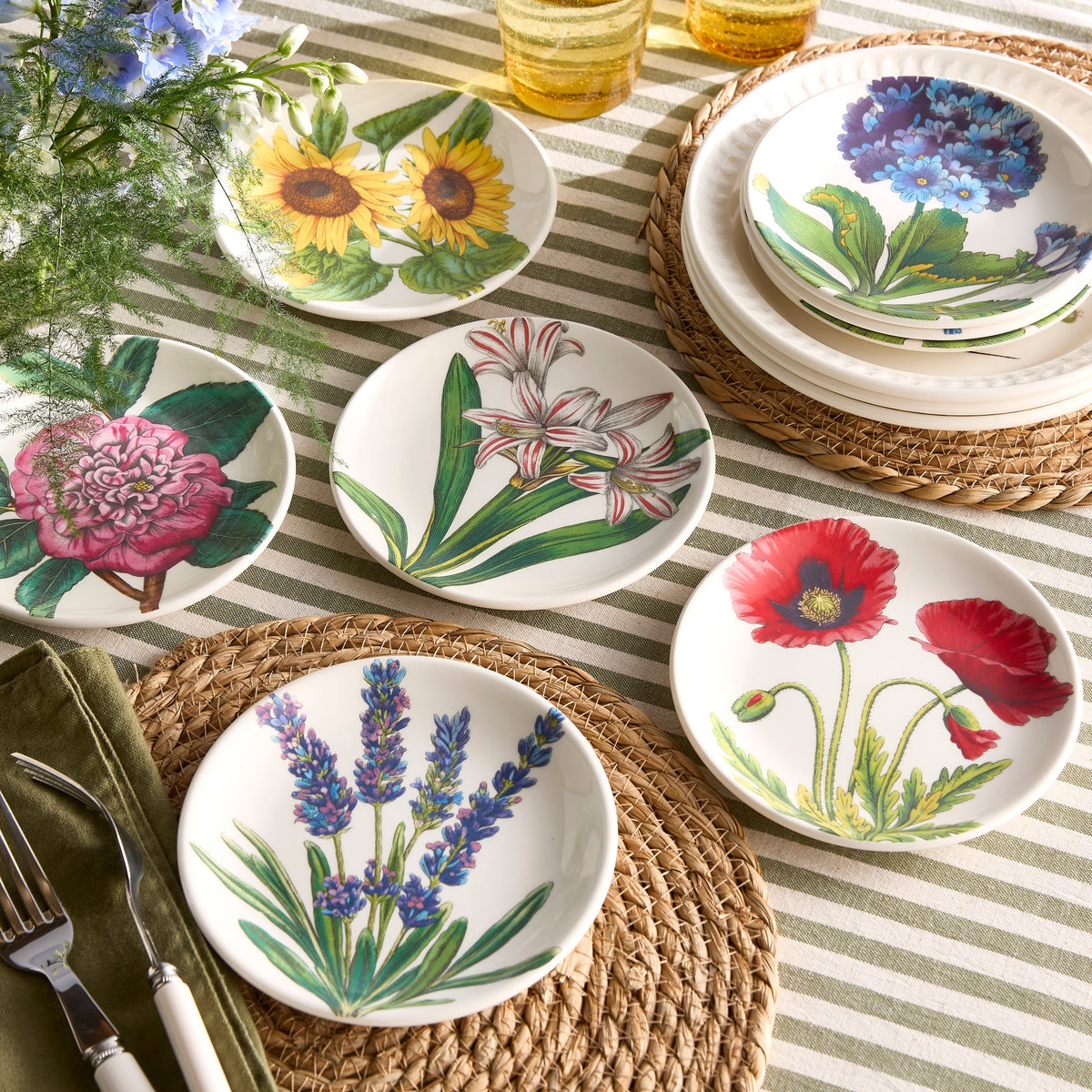Bloom Garden 6" Side Plates, Set of 6