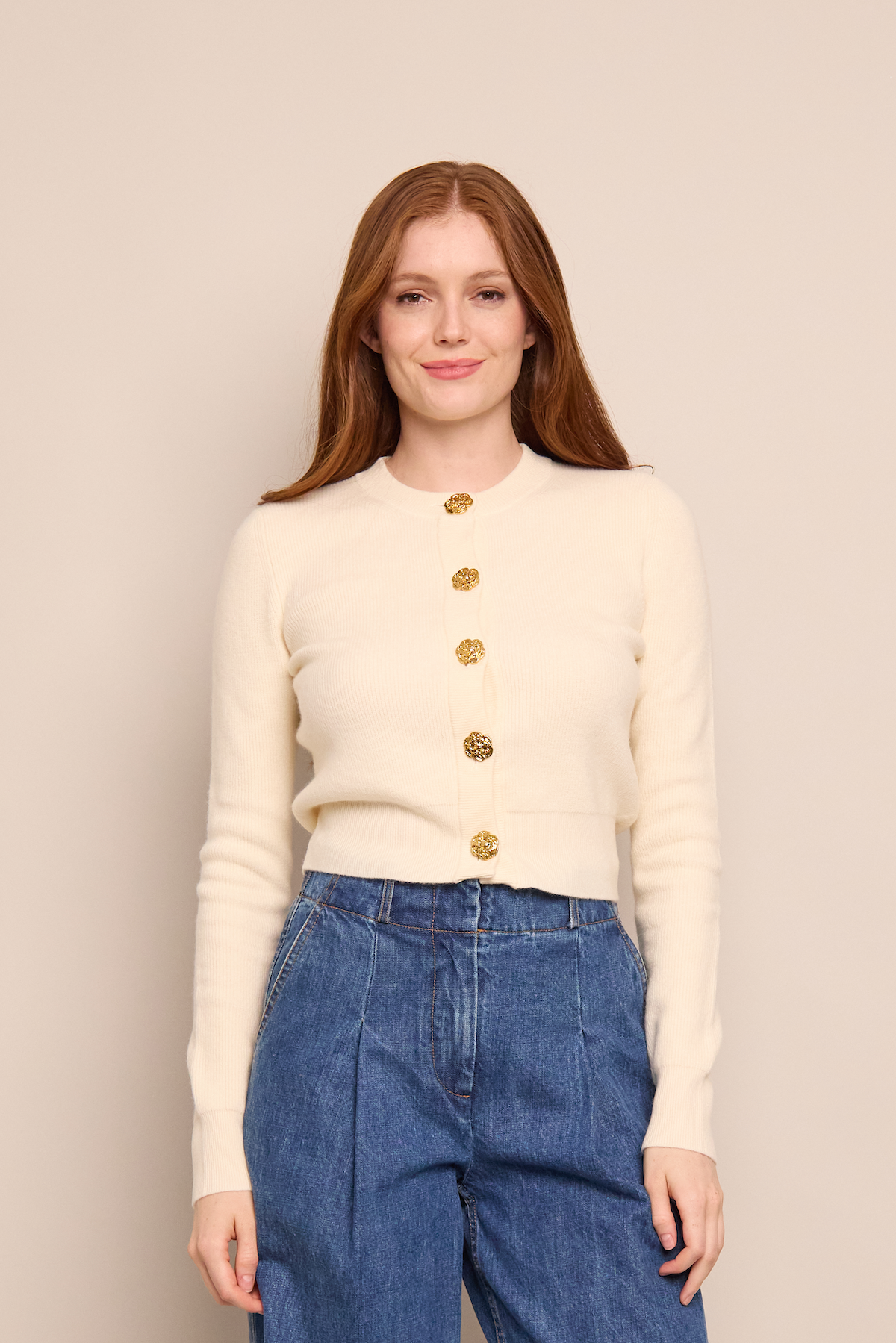 Ellery Cardigan in White