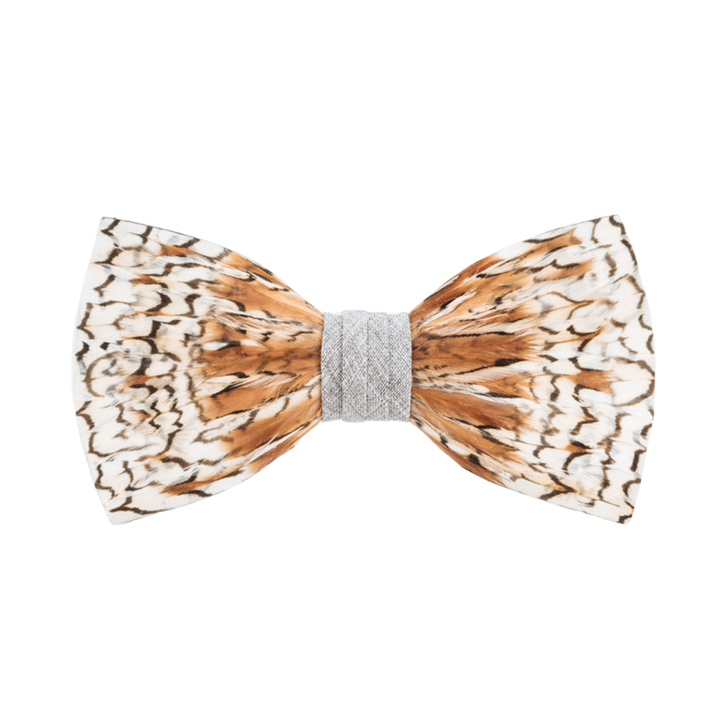 Grey Bobwhite Bow Tie