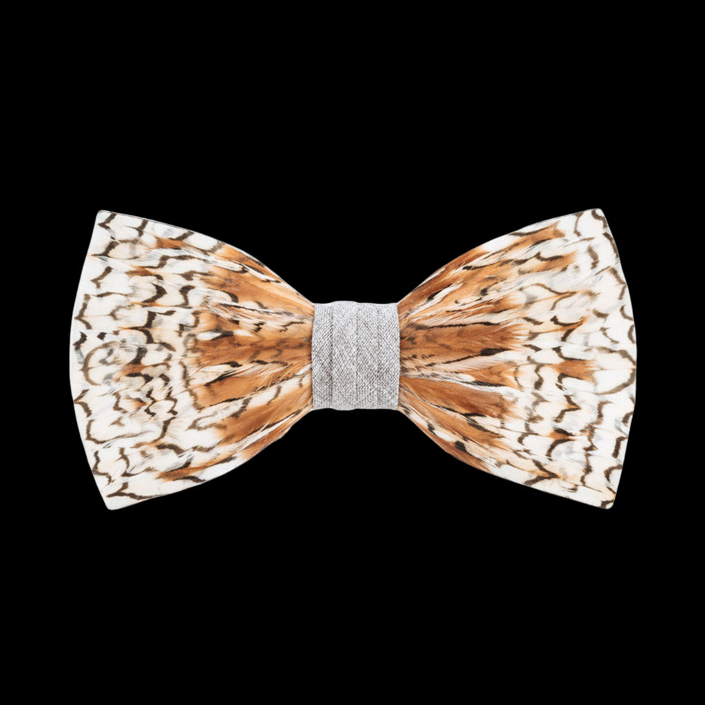 Grey Bobwhite Bow Tie