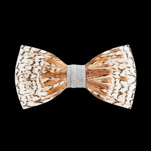 Grey Bobwhite Bow Tie