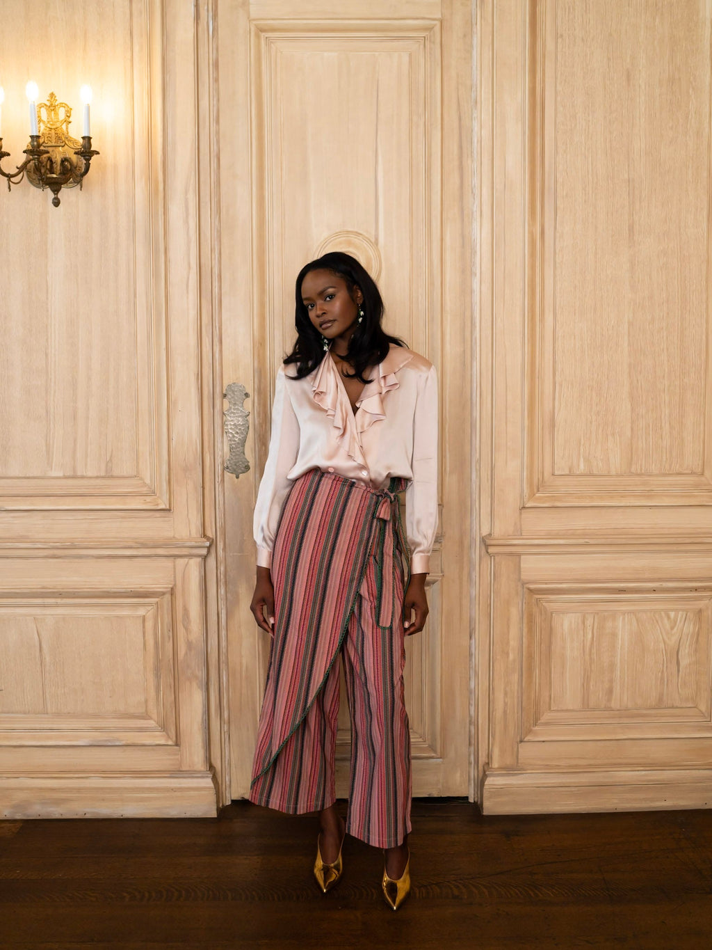 Sienna Pant in Wild Iris Stripe