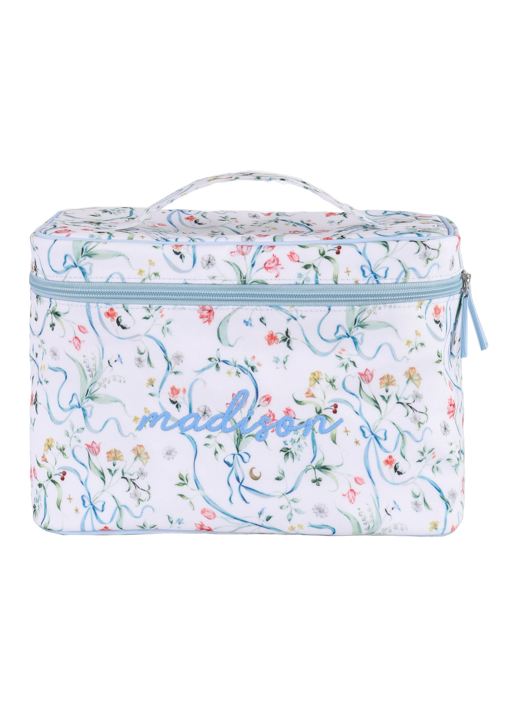 Vanity Case in Lily of the Valley Ribbon Bouquet