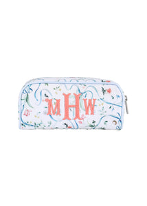 Small Toiletry Bag in Lily of the Valley Ribbon Bouquet