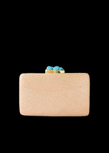 Jen Clutch with Turquoise Stone