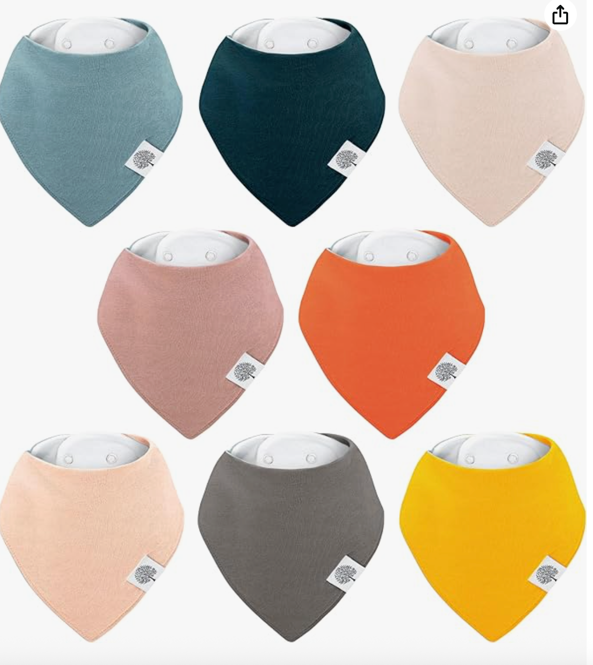 8 Drool Bibs