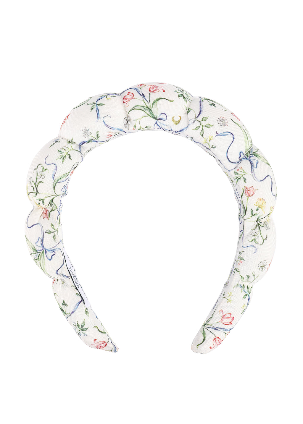 Makeup Headband in Lily of the Valley Ribbon Bouquet