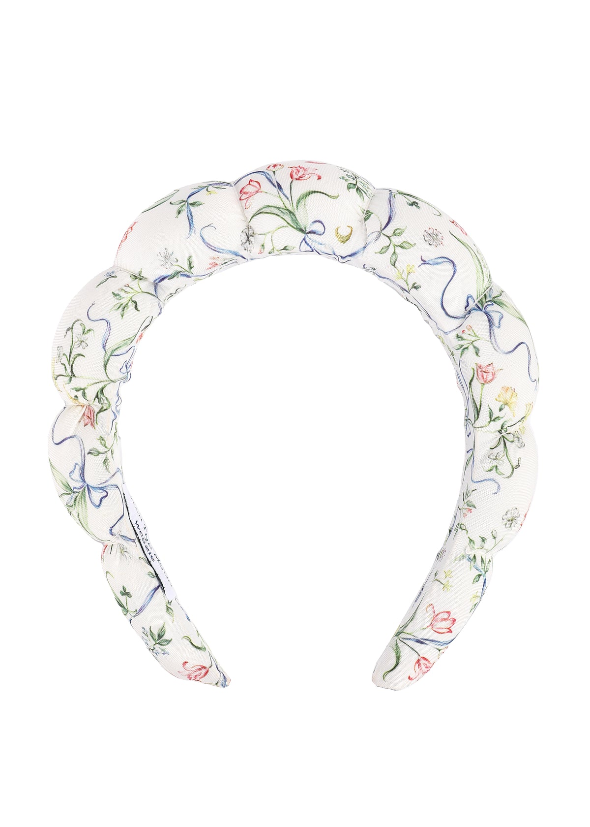 Makeup Headband in Lily of the Valley Ribbon Bouquet