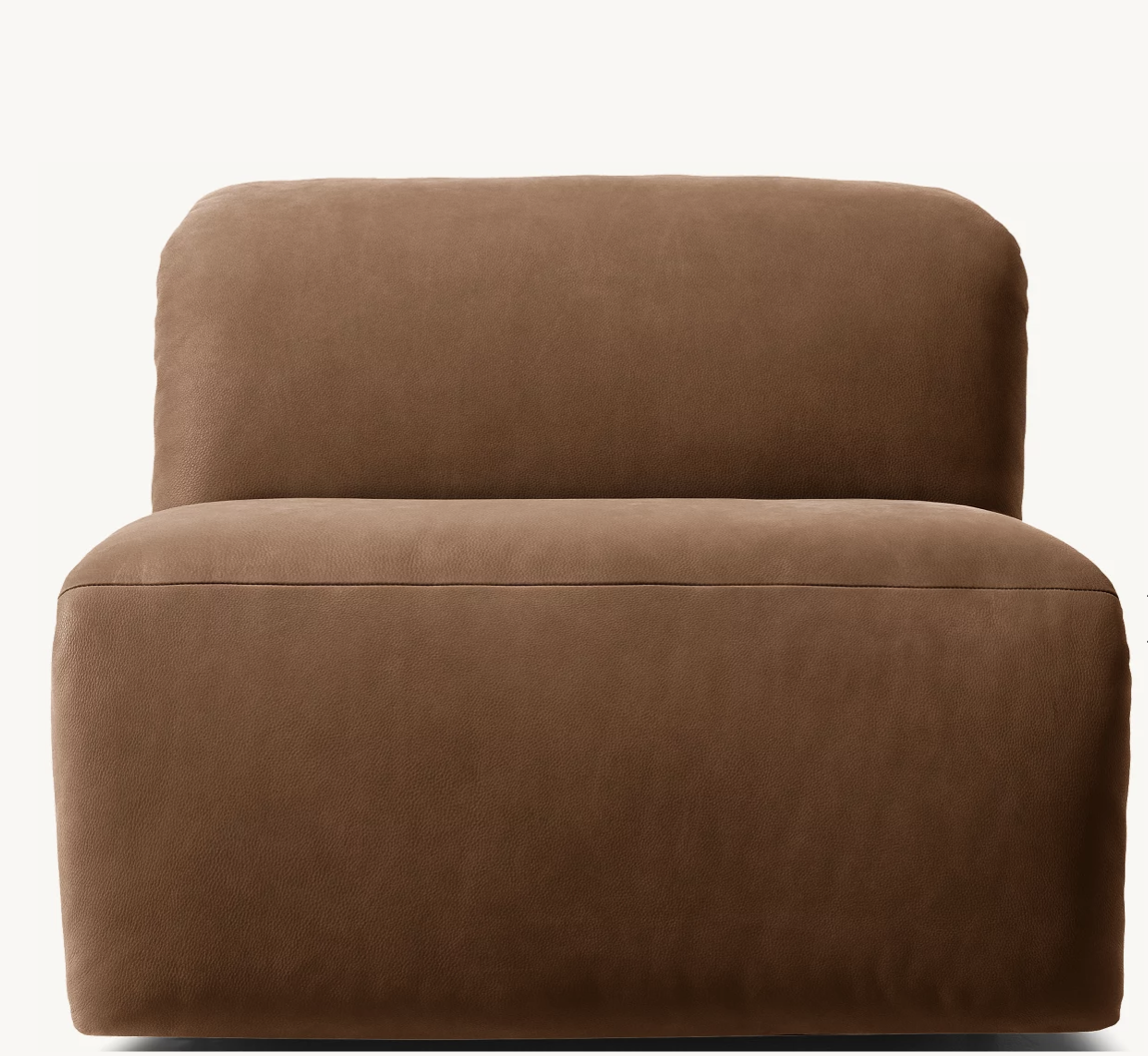 Blake Motion Modular Leather Armless Chair