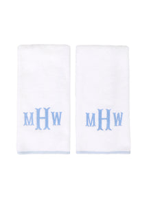 Signature Hand Towel in Light Blue, Set of 2