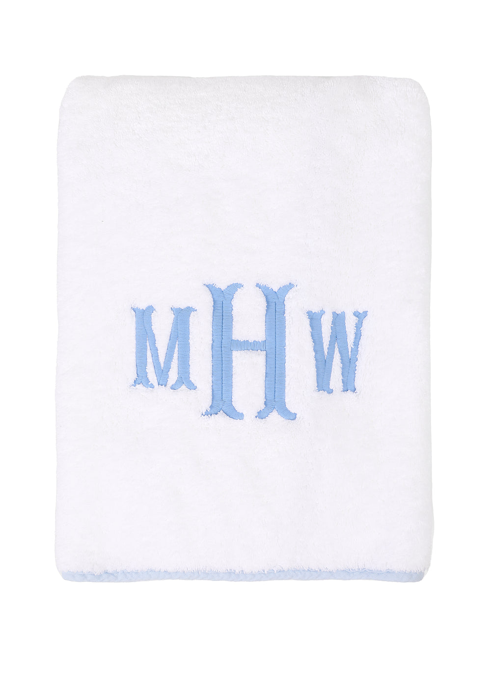 Signature Bath Towel in Light Blue