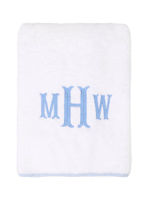 Signature Bath Towel in Light Blue