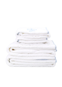 Signature Hand Towel in Light Blue, Set of 2