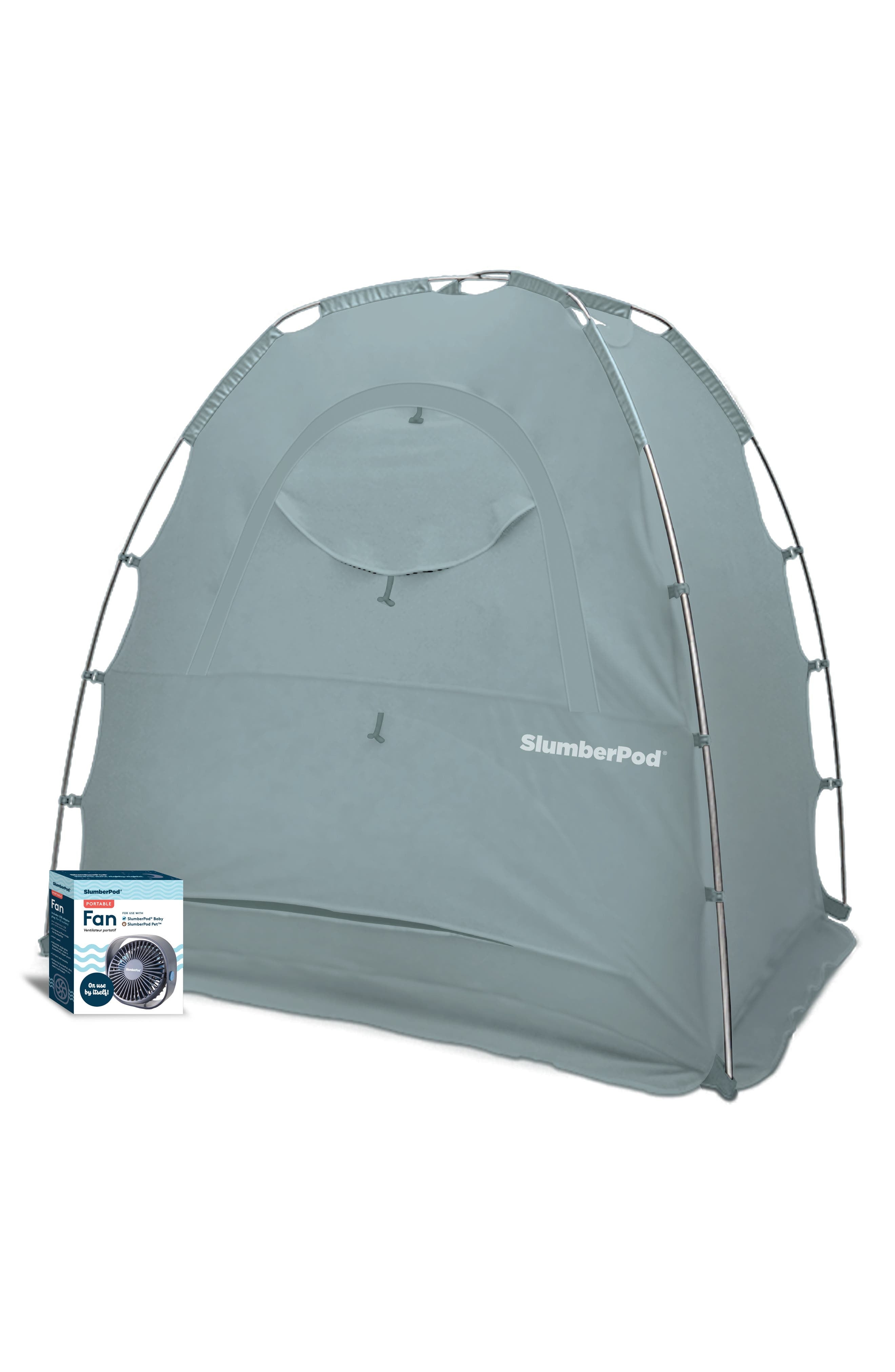 Blackout Sleep Tent & Portable Fan Set