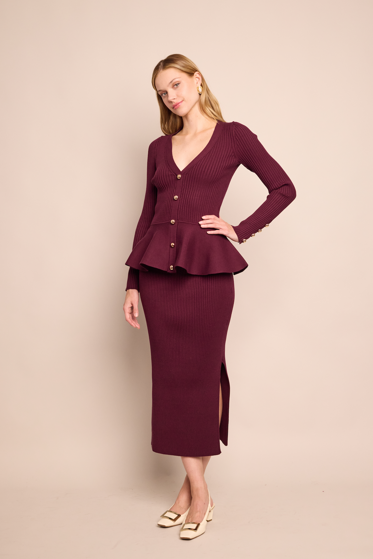 Jocelyn Skirt in Wine