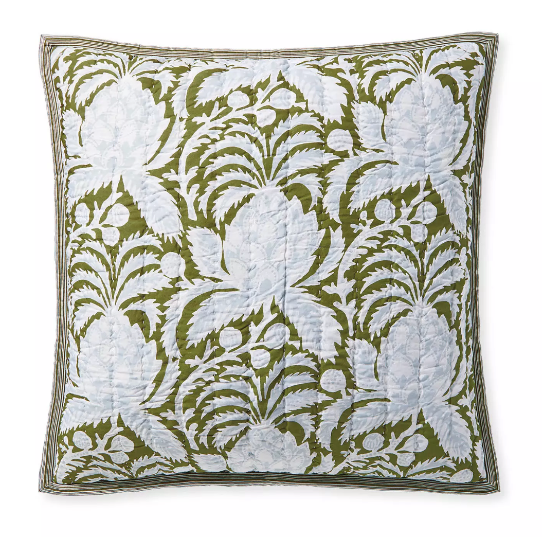 Artichoke Quilted Euro Sham