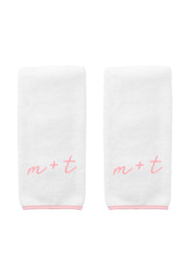 Signature Hand Towel in Ballet Pink, Set of 2
