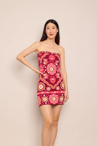Rome Mini Dress in Mystic Raspberry