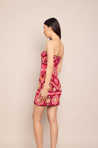 Rome Mini Dress in Mystic Raspberry