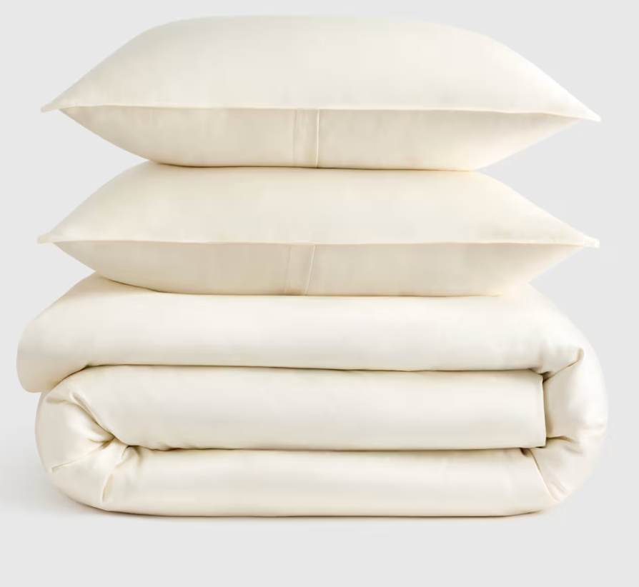 Bamboo Duvet Cover Set- Queen/Ivory