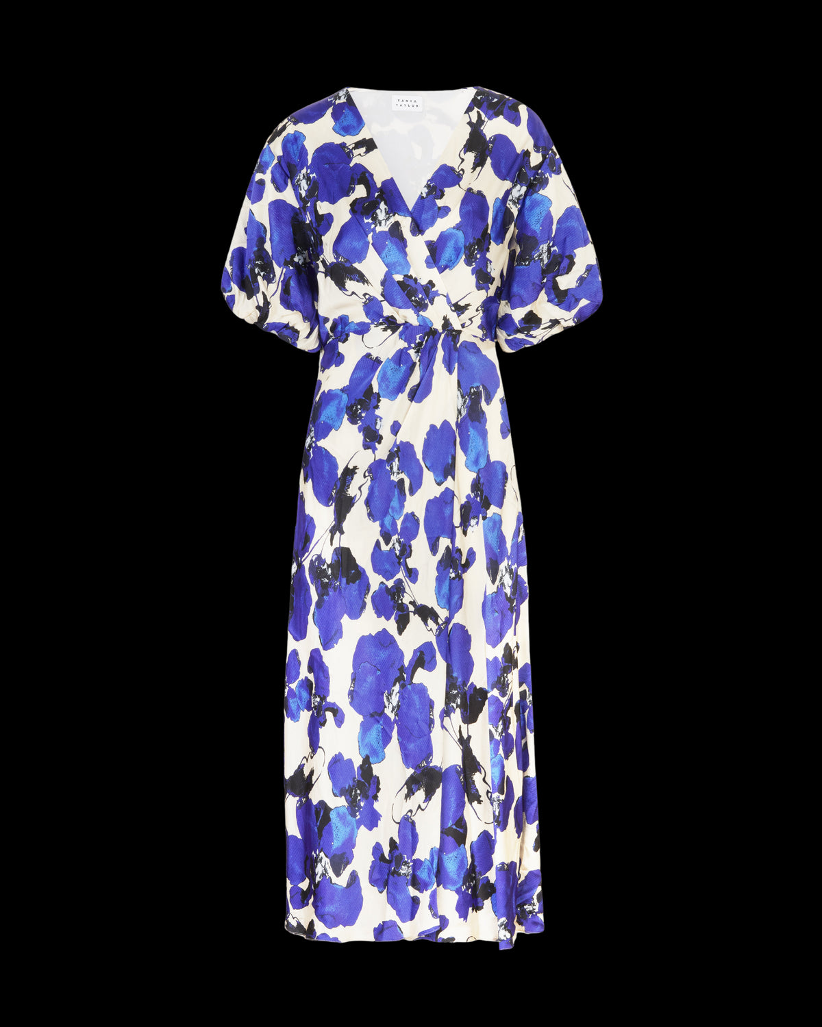 Meadow Dress In Blue Cream Multi