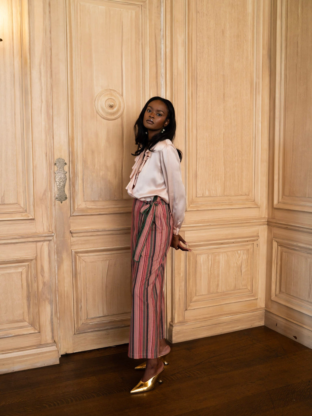 Sienna Pant in Wild Iris Stripe