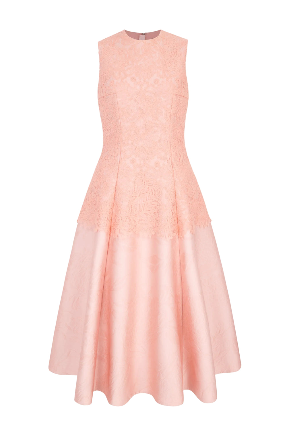 Mara Dress in Pink Embossed Cloque