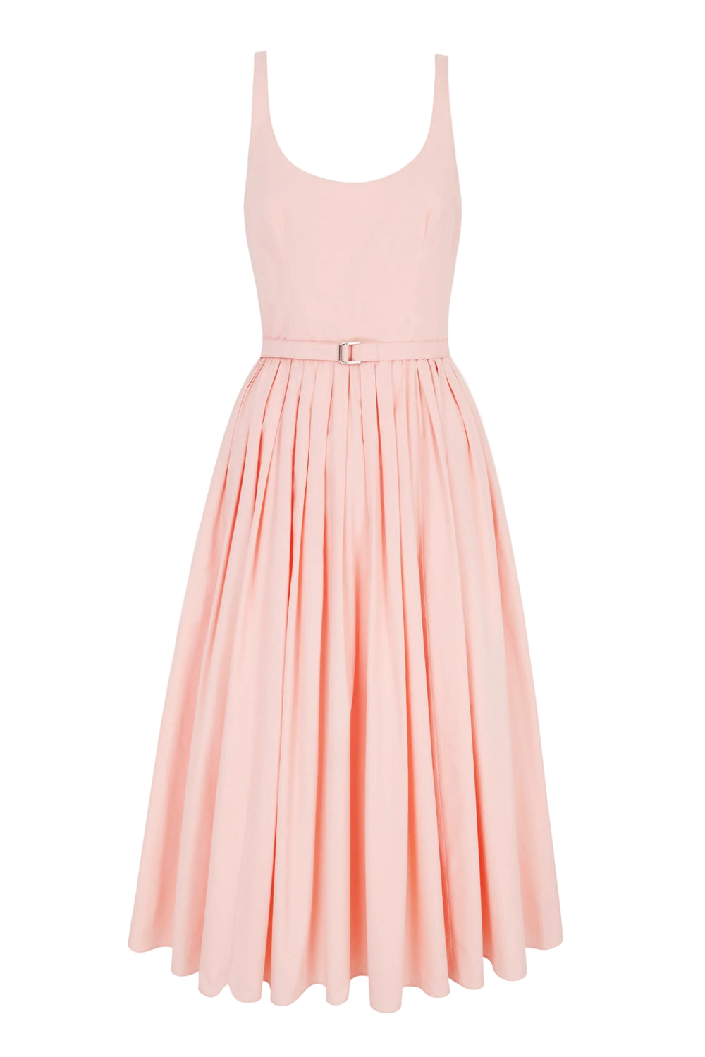 Eglantine Dress in Light Pink Cotton Poplin