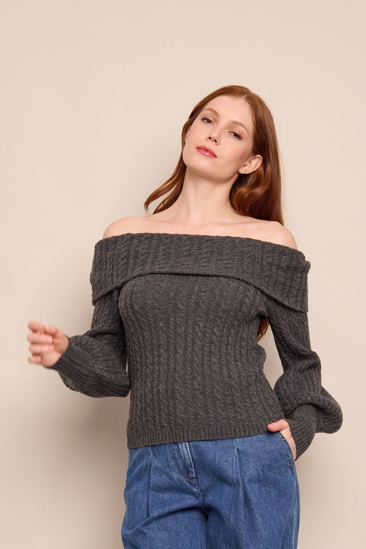 Tamberley Top in Charcoal