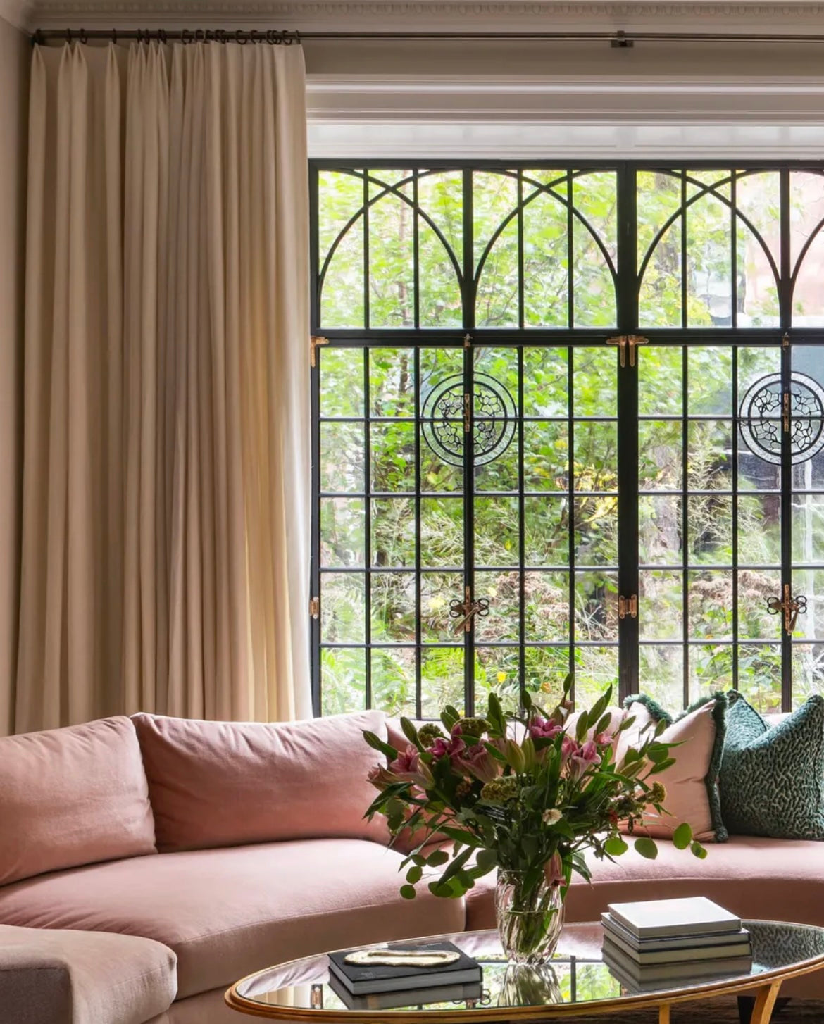 Bay Window Treatments for Living Room