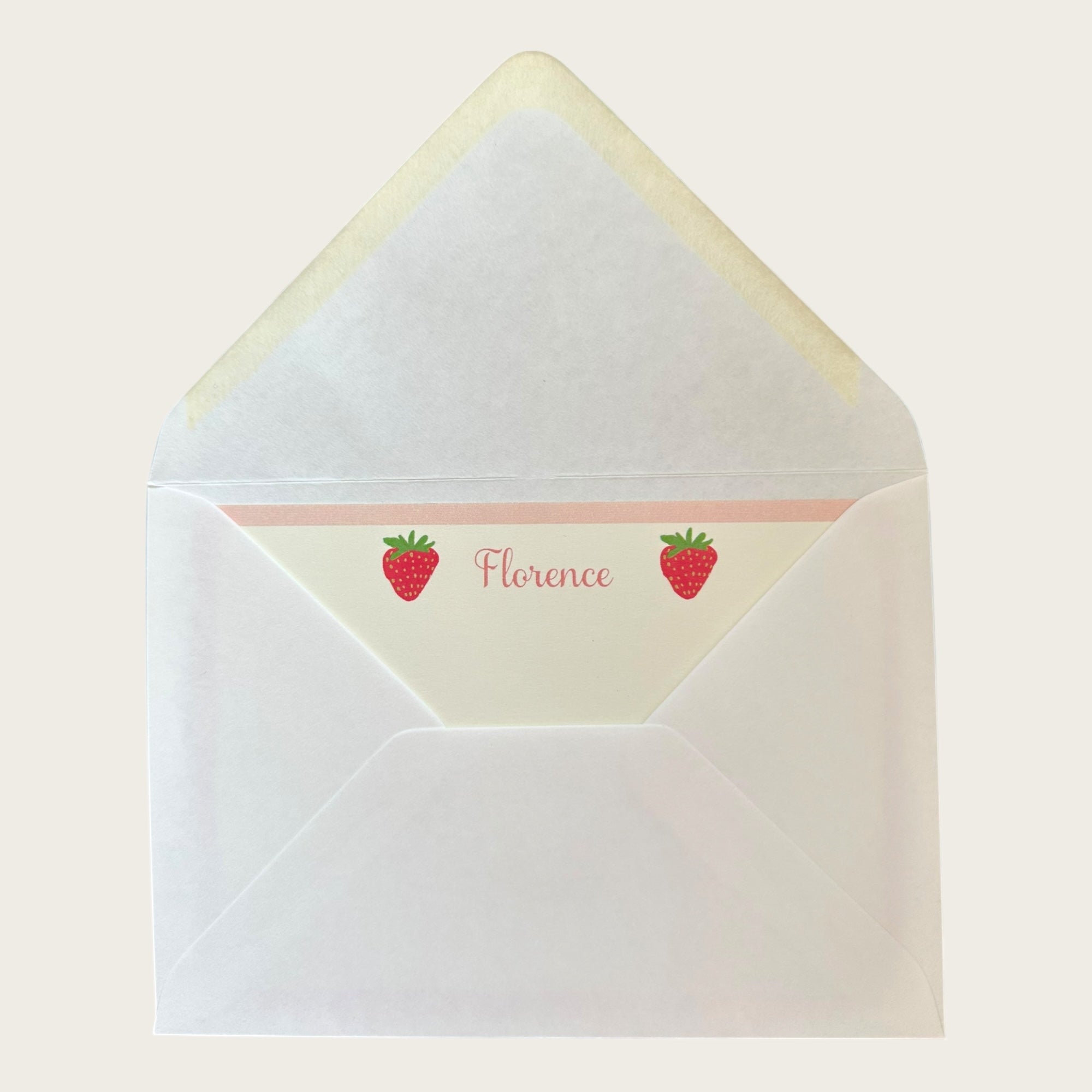 Strawberry Notecard, Set of 20