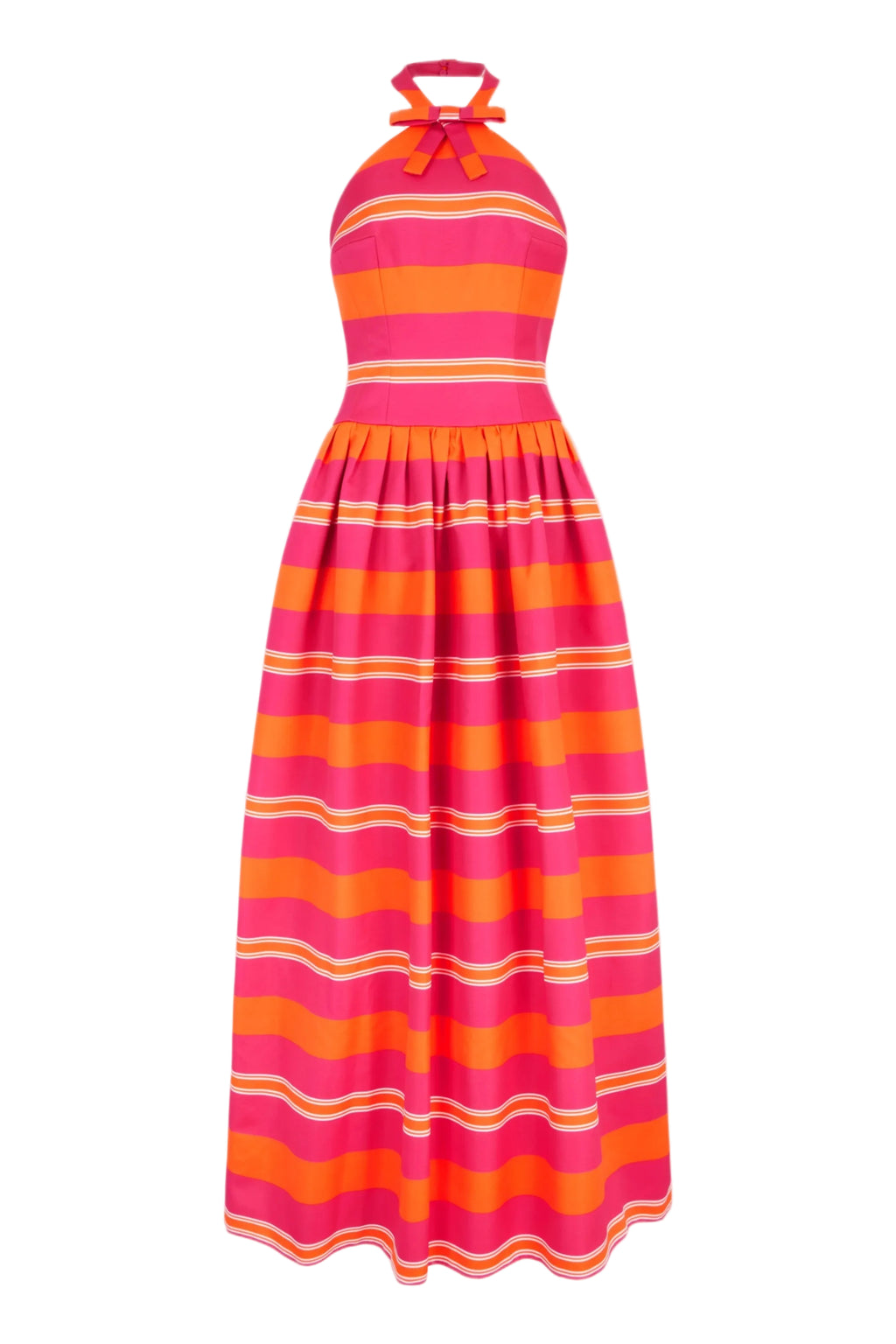 pink and orange striped maxi dress Petal and Pup Women's Sabbia Maxi Dress - Red