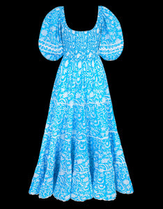Aqua Begonia Angelina Dress