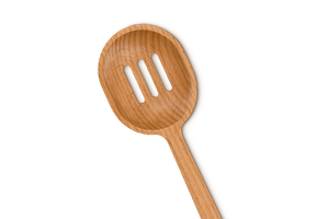 Signature Wood Slotted Spoon
