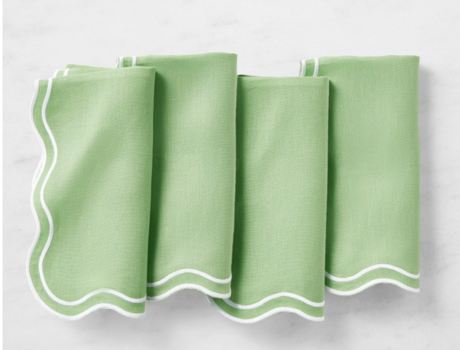 AERIN Scalloped Napkins, Set of 4