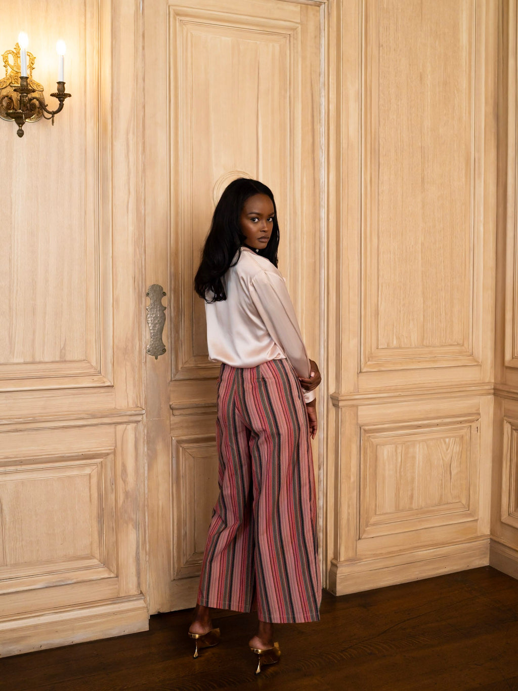 Sienna Pant in Wild Iris Stripe