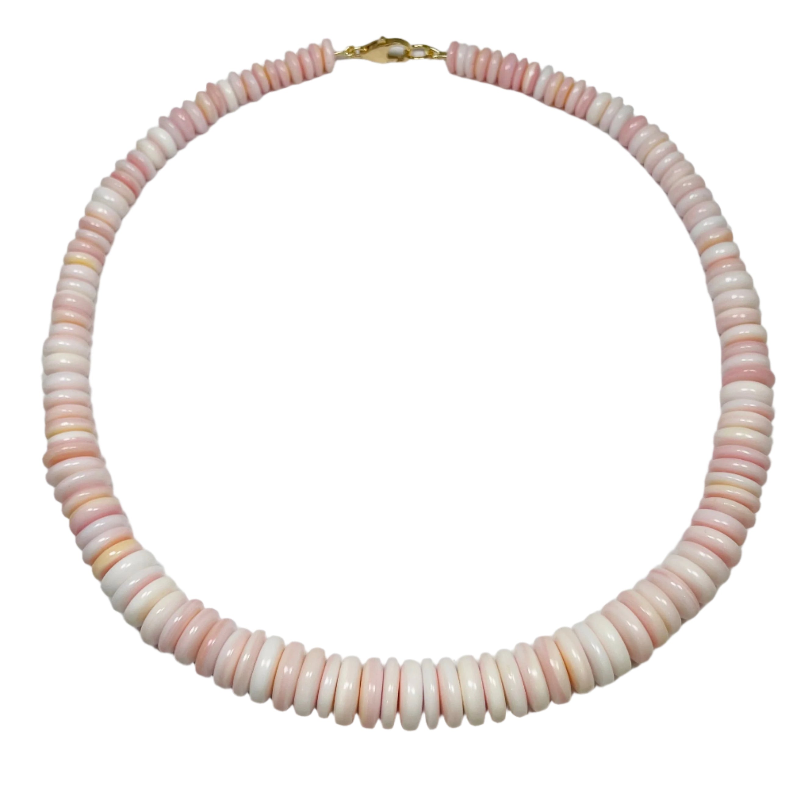 Pink Conch Graduated Necklace