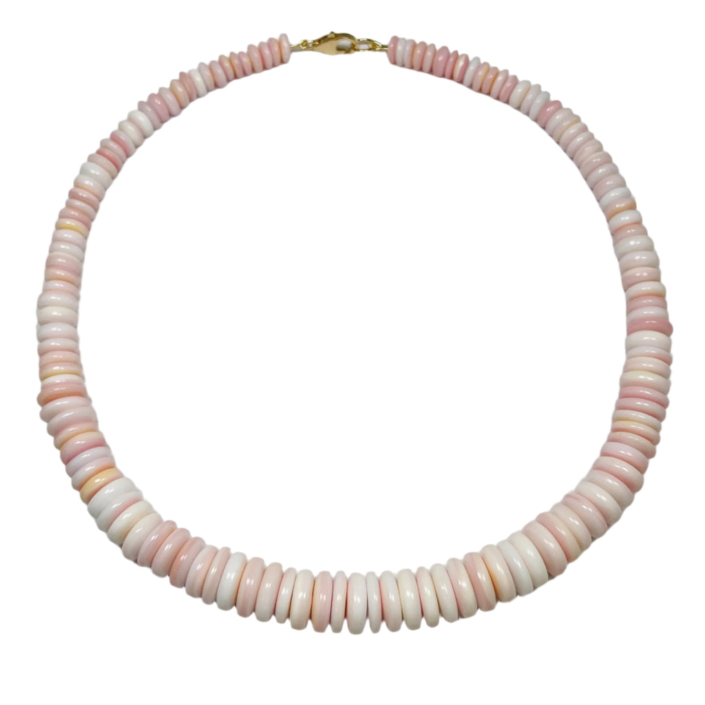 Pink Conch Graduated Necklace