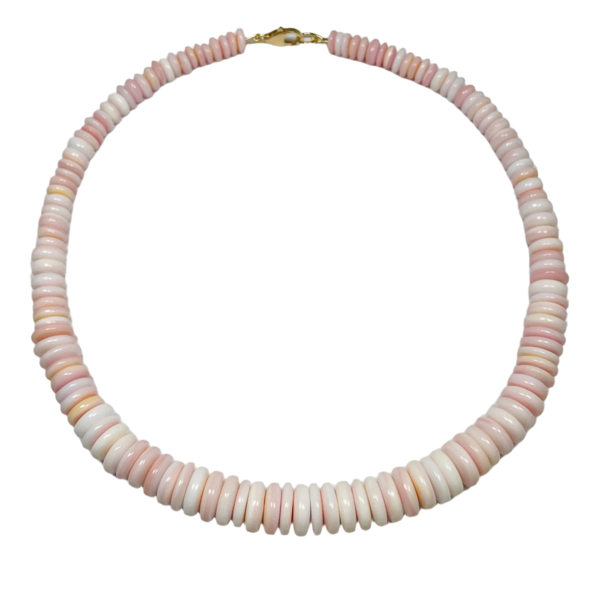 Pink Conch Graduated Necklace