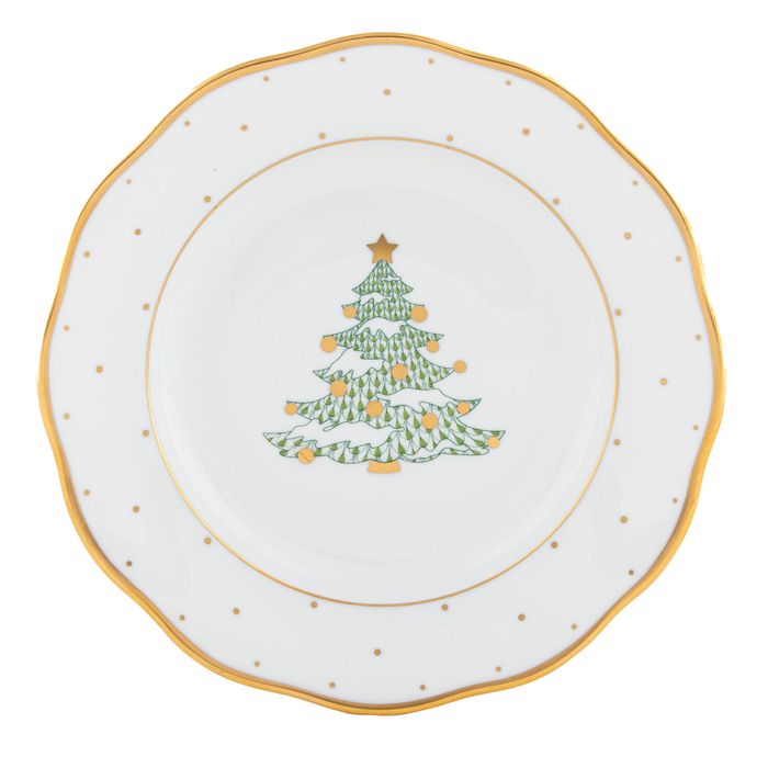 Christmas Tree Dessert Plate