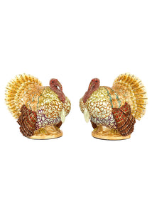Jeweled Turkey, Set of 2