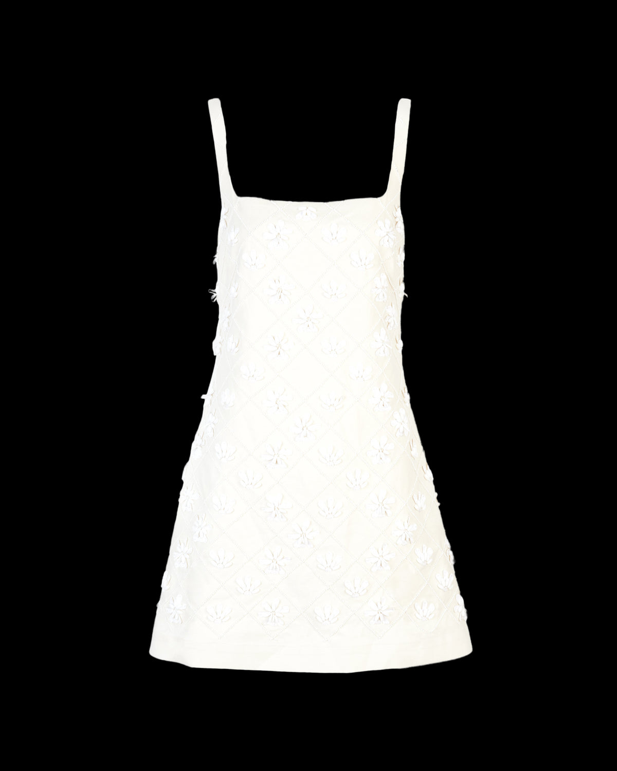 Barton Dress in Cream/White