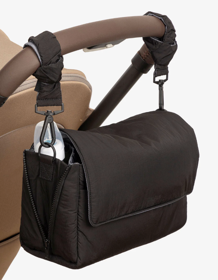 Convertible Stroller Caddy Crossbody in Black