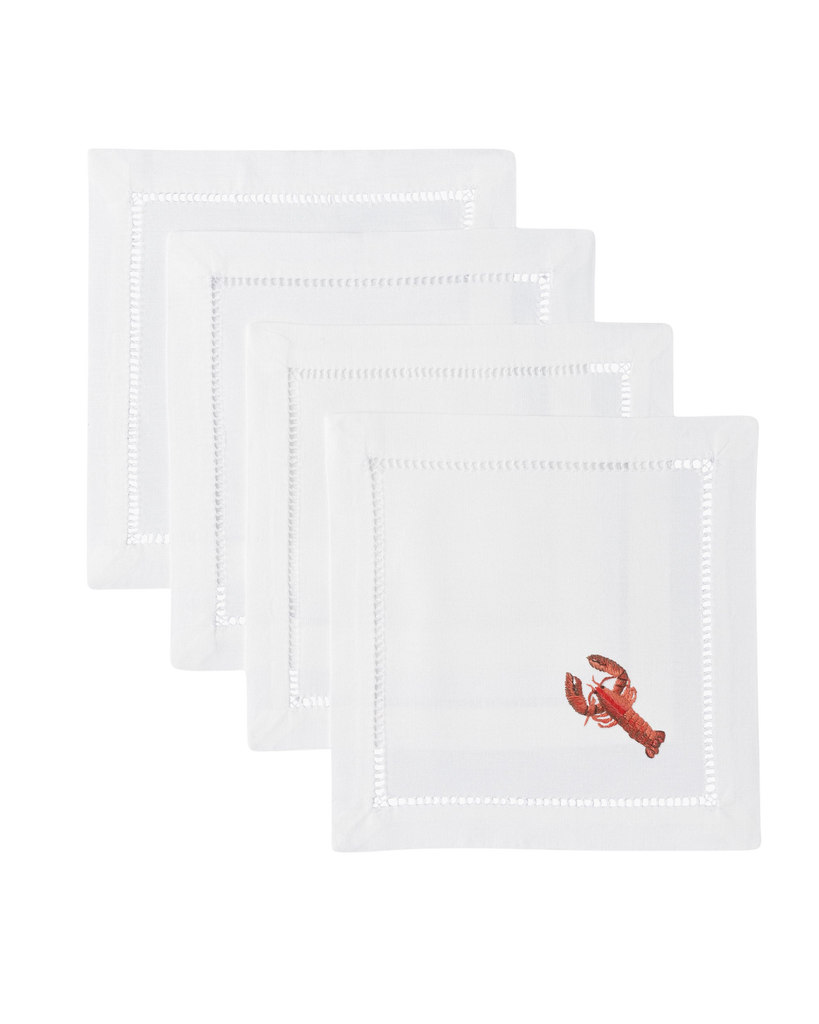 Lobster Modern Cocktail Napkin Set